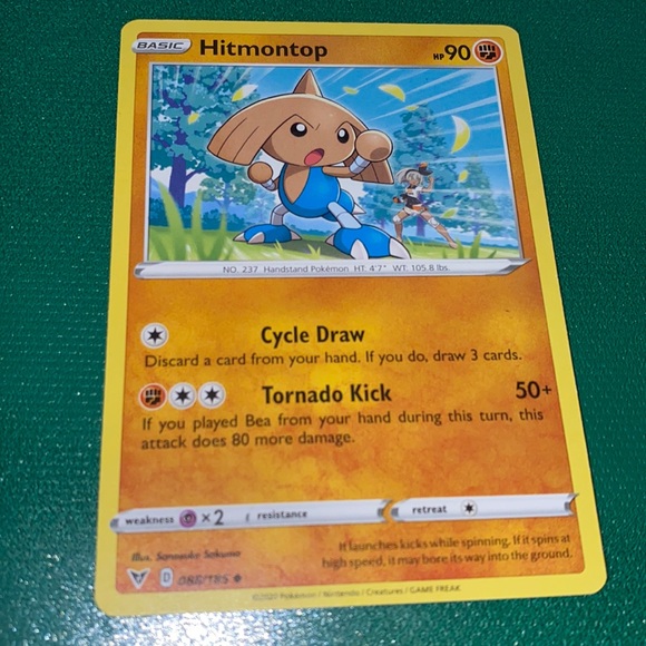 Pokemon | Toys | Hitmontop Pokmon Card | Poshmark